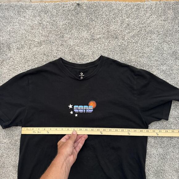 Converse Suns Shirt Mens XL Black Basketball Graphic Tee 90s Style Retro NBA - Picture 3 of 10